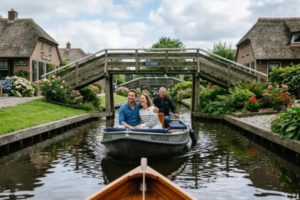 Zaanse Schans Giethoorn Private Tour from Amsterdam Canal Cruise